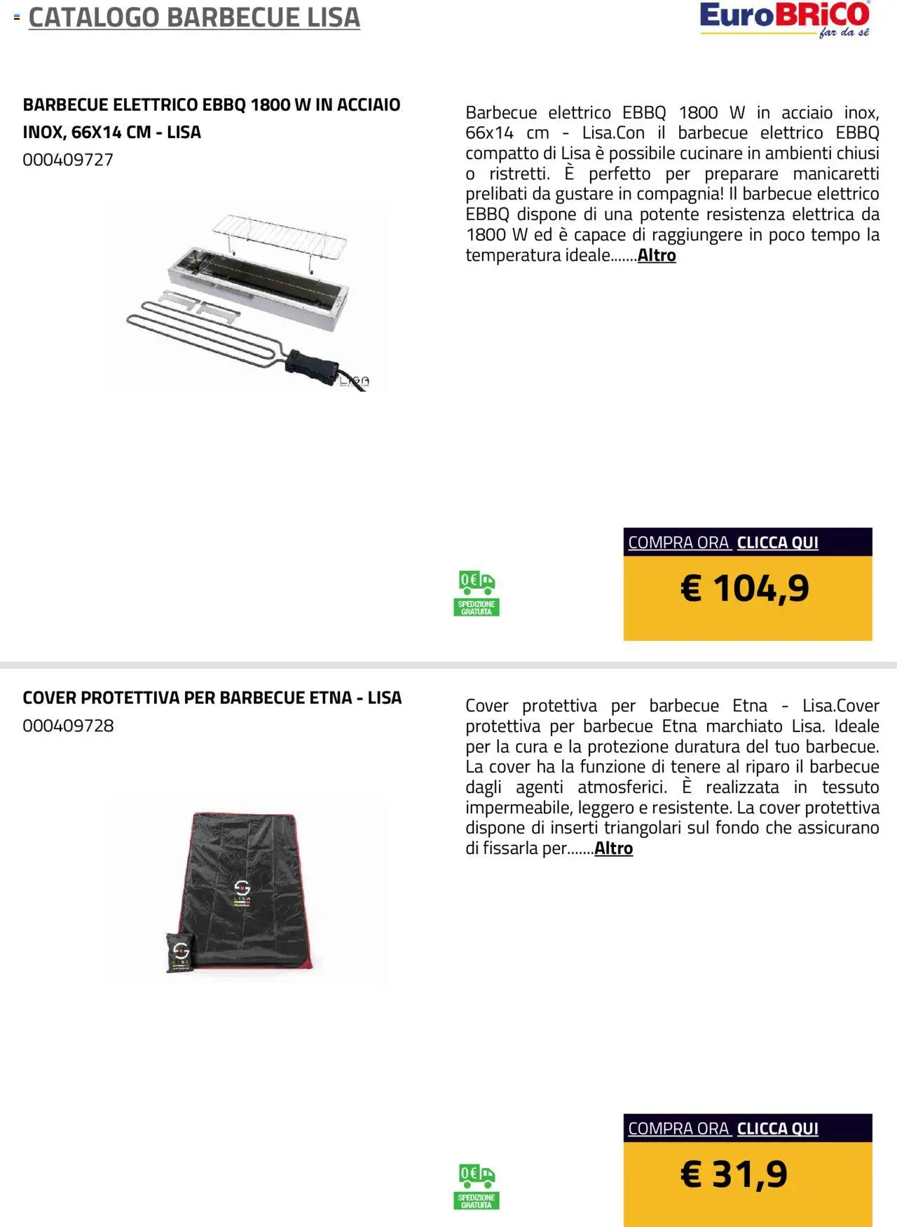 Eurobrico Barbecue Lisa catalogo - pagina 4 - valido dal 23/07/2025