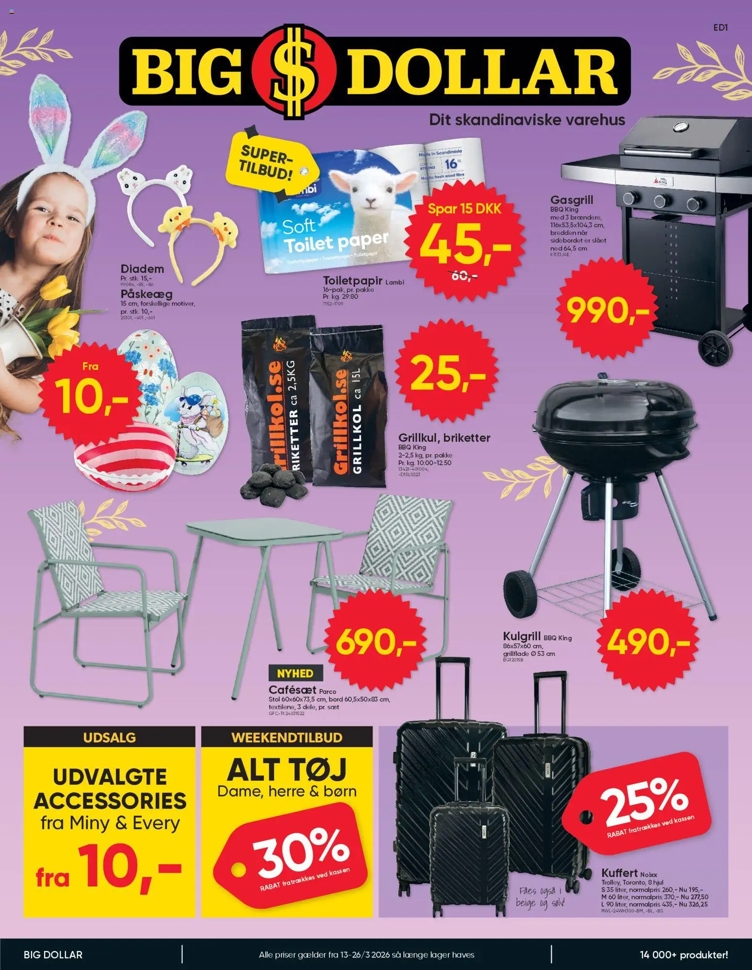 Bigdollar - Tilbudsavis - side 1- gyldig fra 13/03/2026