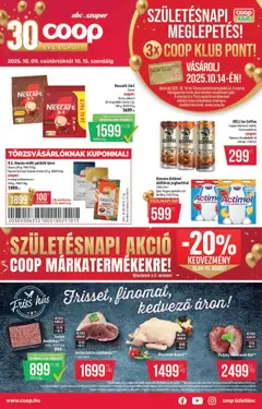 Előnézet COOP Akciós újság érvényes 2025.10.09.-tól