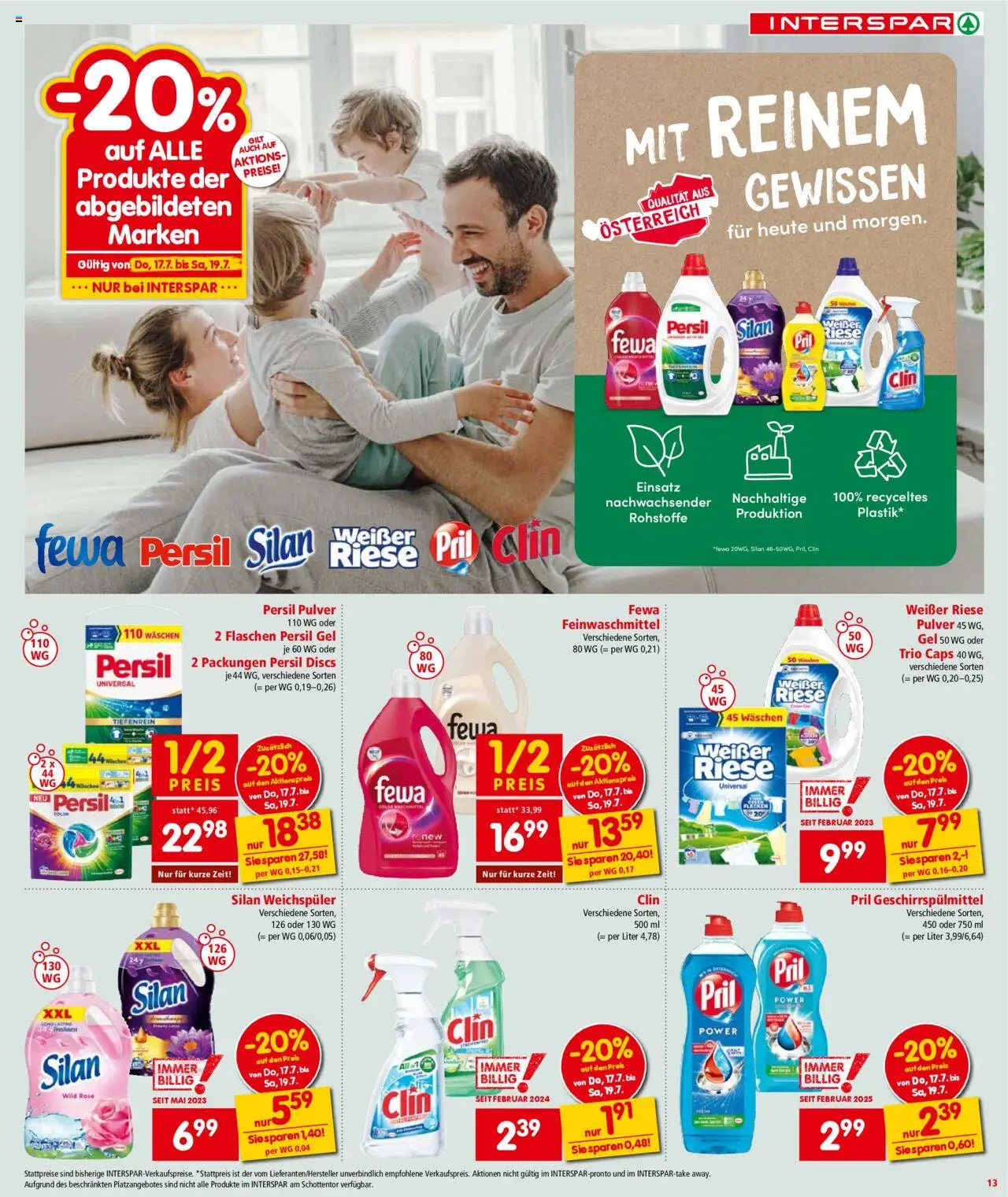 Interspar Flugblatt - Osttirol  - Seite 13- gültig ab 15.07.2025