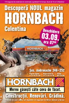 Hornbach catalog - Colentina valabil de la 03.09.2025