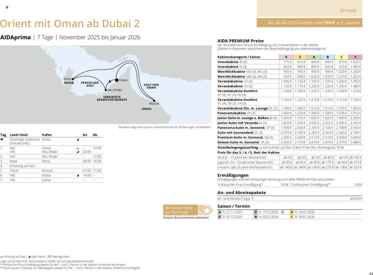 Aida Prospekt Winter 2025/26 - Seite 99 - gültig ab 01.10.2025