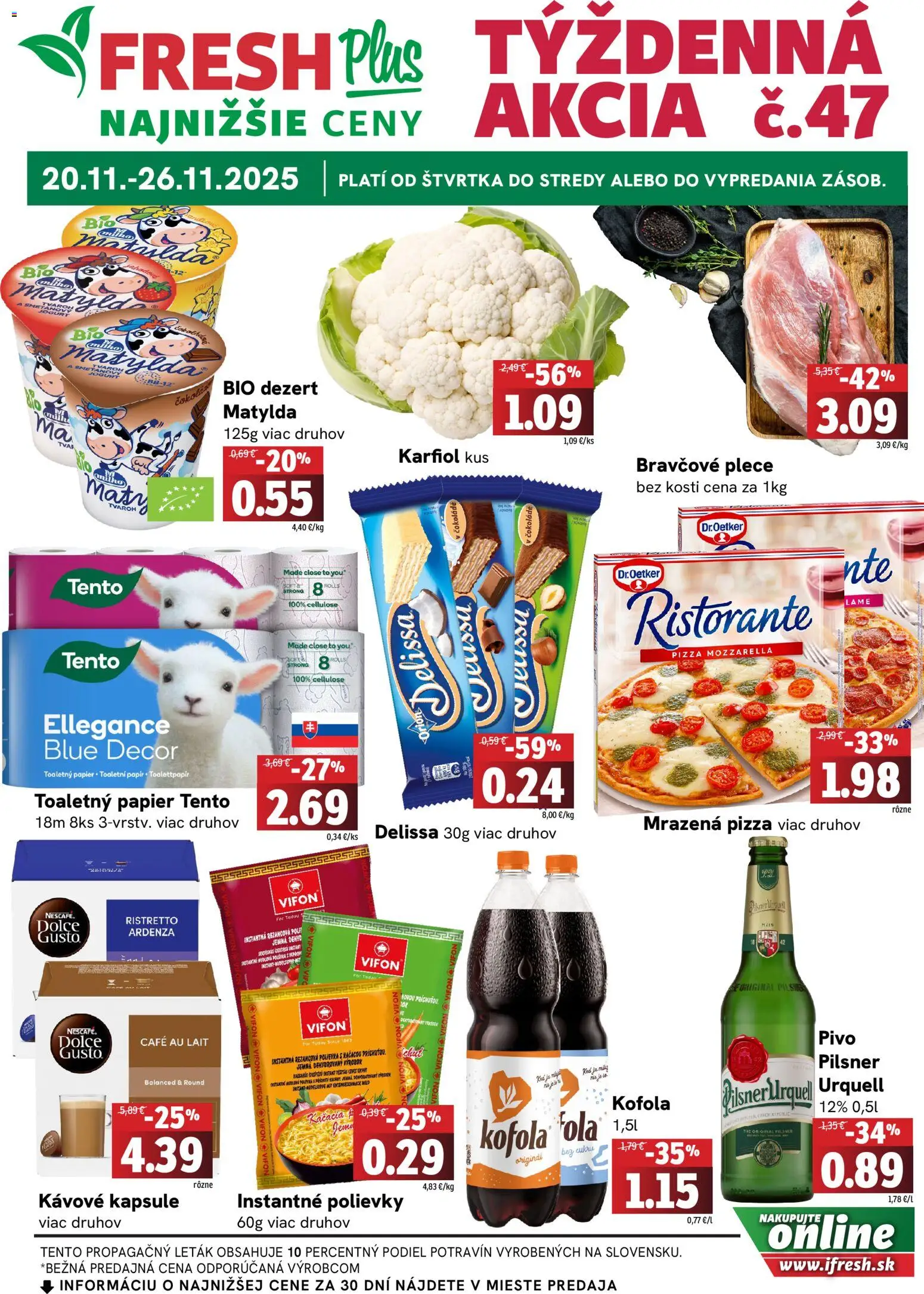 Fresh Leták - strana 1- platný od 20.11.2025