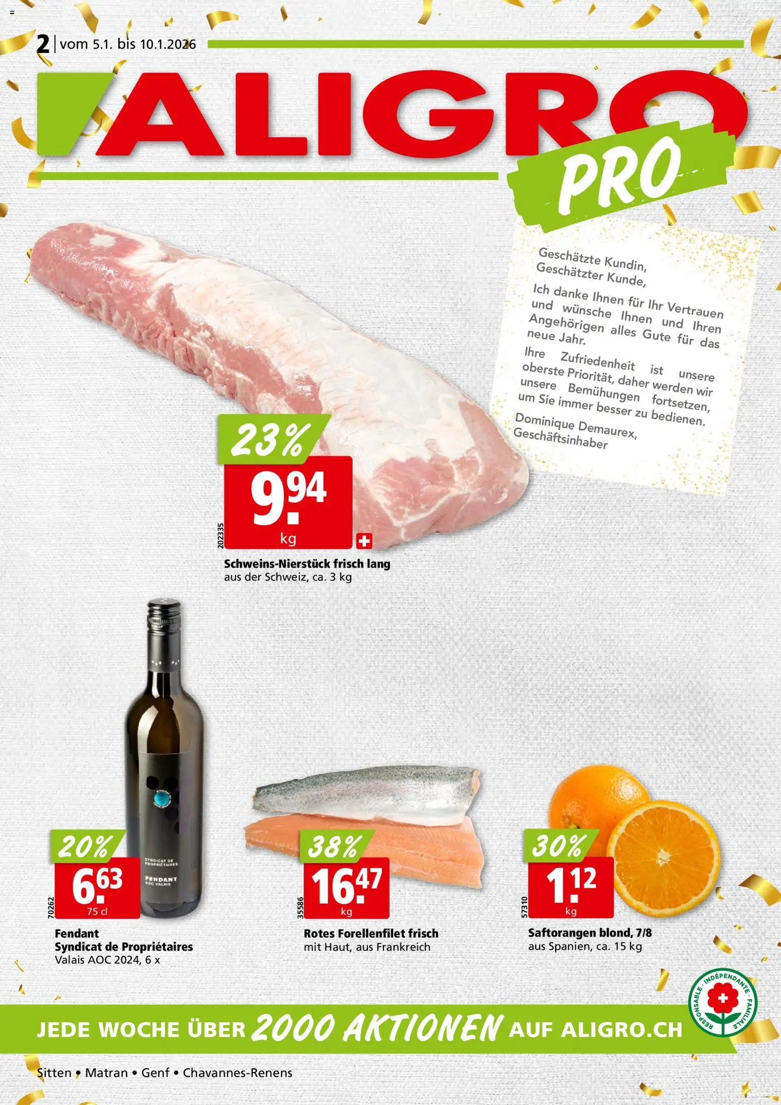 Aligro Aktionen - Seite 1- gültig ab 05.01.2026