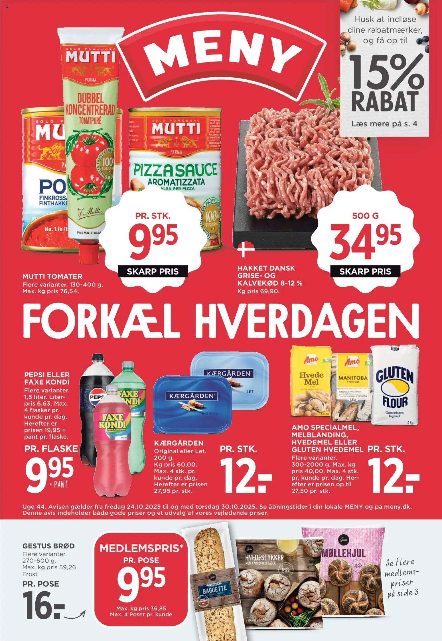 Meny - Tilbudsavis - side 1- gyldig fra 24/10/2025