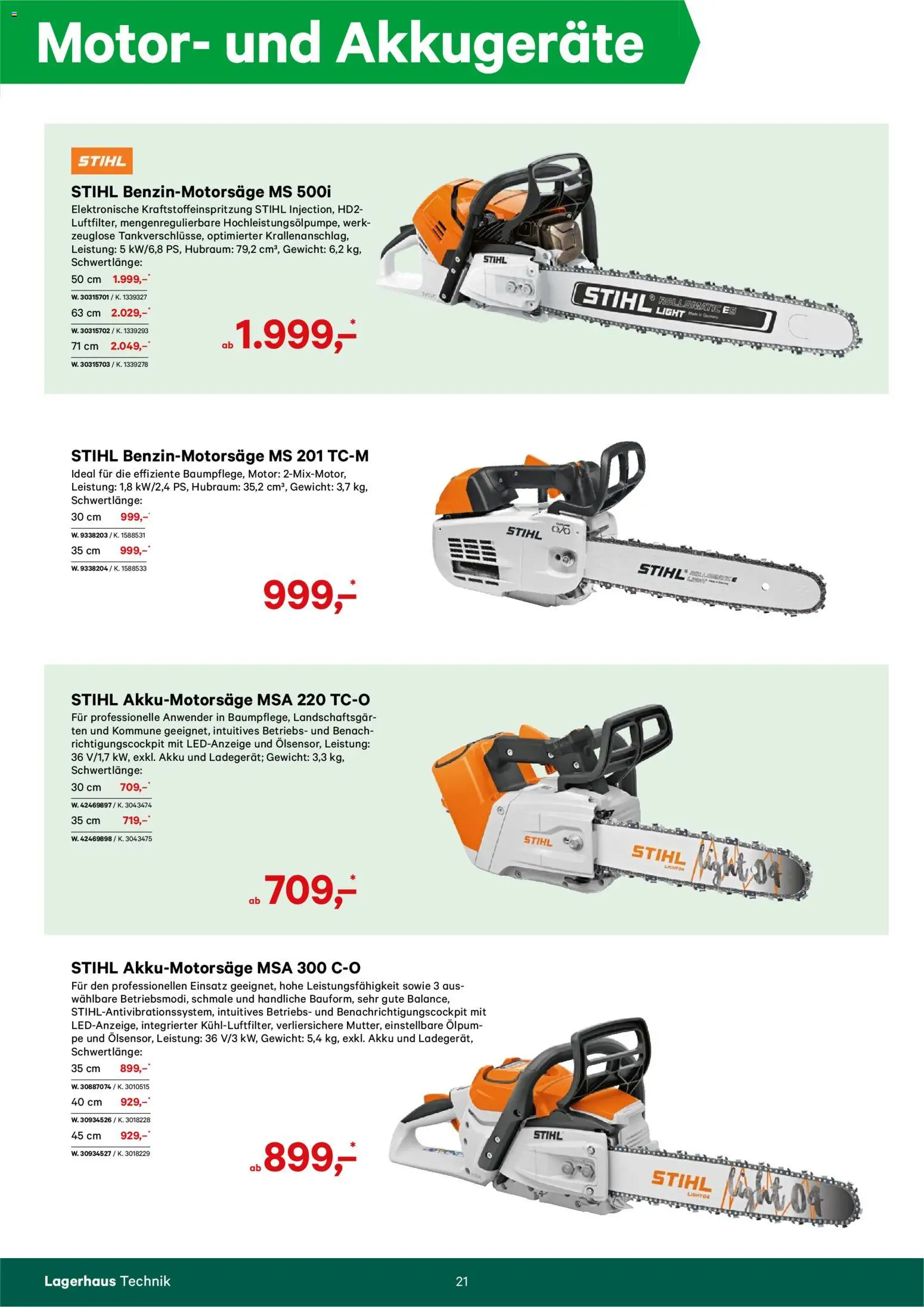 Lagerhaus Forstkatalog - page 21- valid from 01.01.2025
