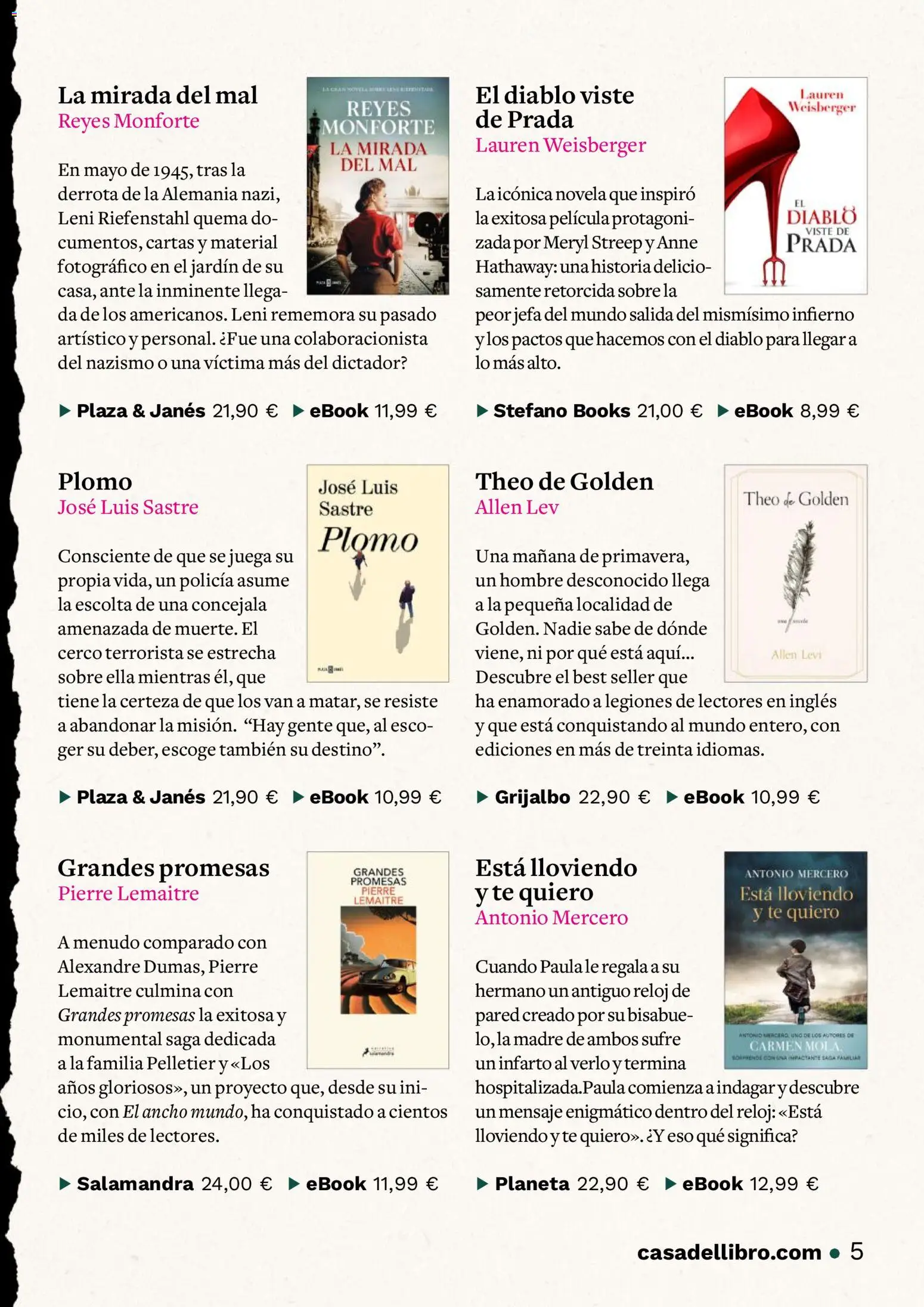 Casa del libro folleto - Página de 5 - Válido desde 01/04/2026