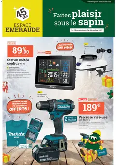 Aperçu Espace Emeraude catalogue valable à partir du 26/11/2025