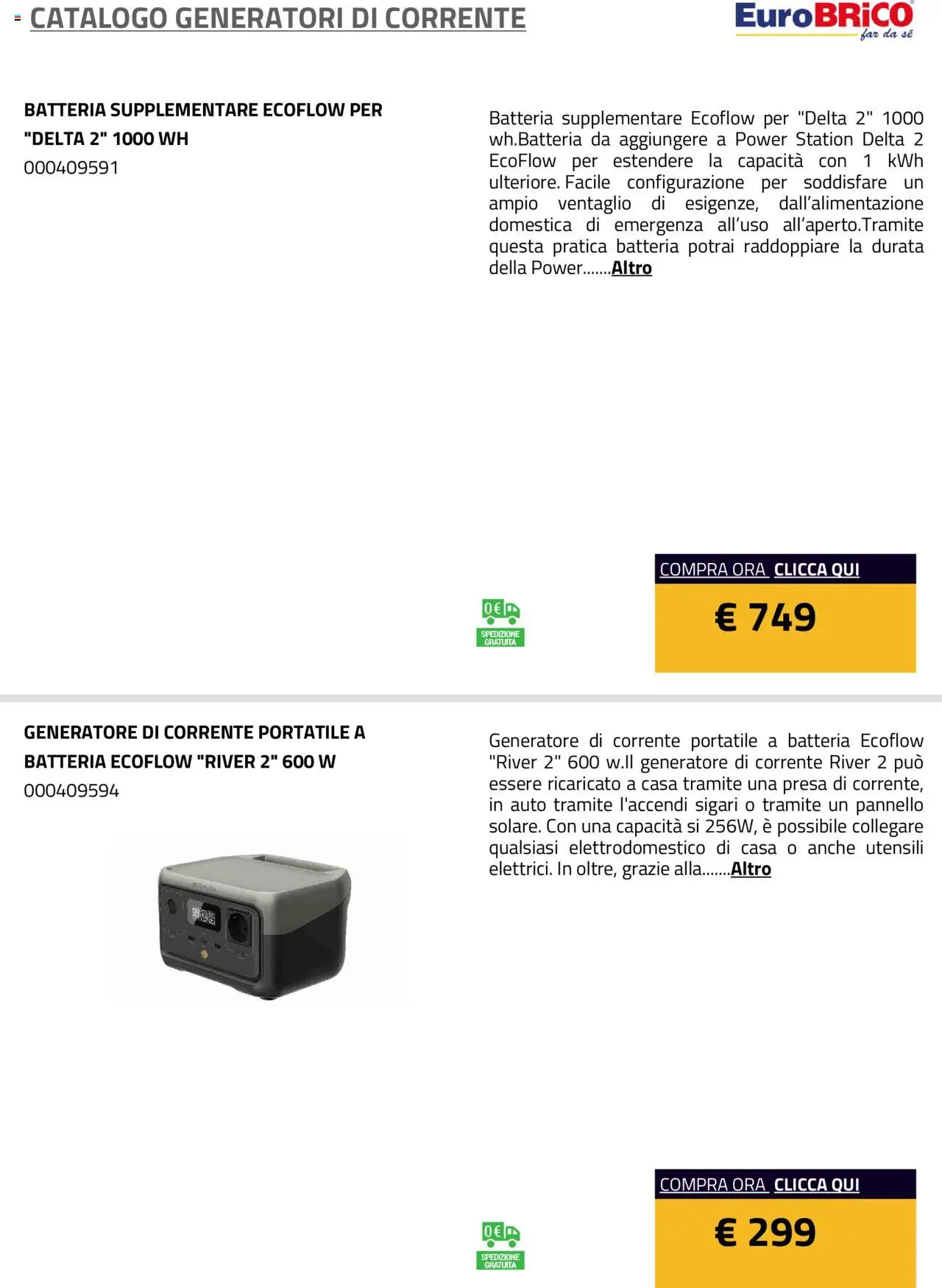 Eurobrico Generatori catalogo - pagina 14 - valido dal 23/07/2025
