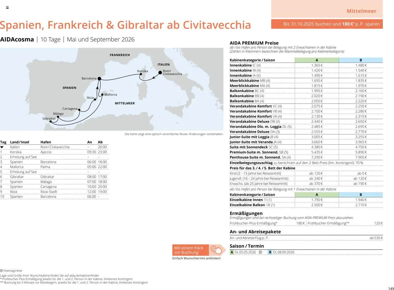 Aida Sommer 2026 - Seite 149 - gültig ab 01.03.2026