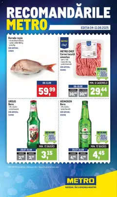 Metro catalog - Recomandările valabil de la 04.08.2025