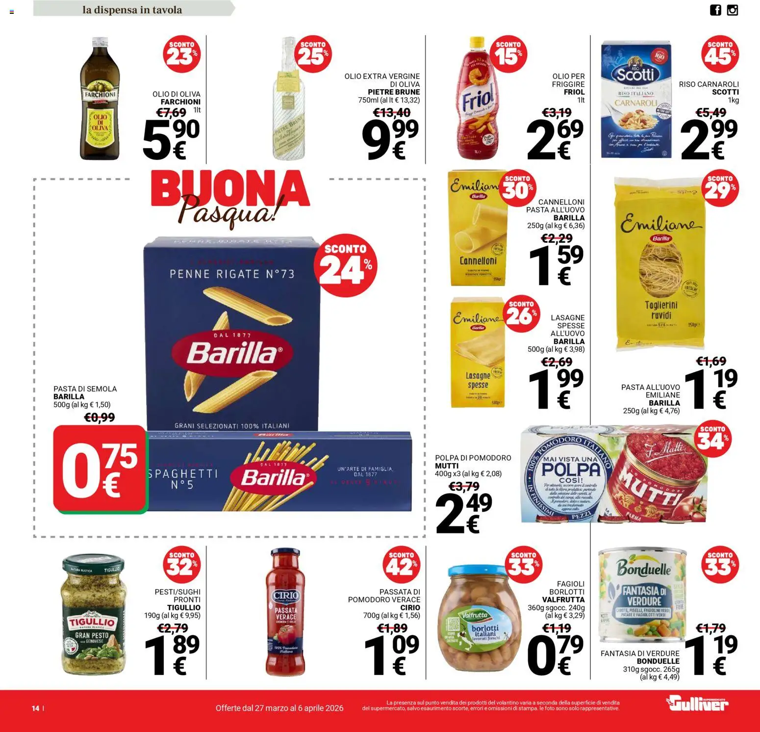 Gulliver volantino - pagina 14 - valido dal 27/03/2026