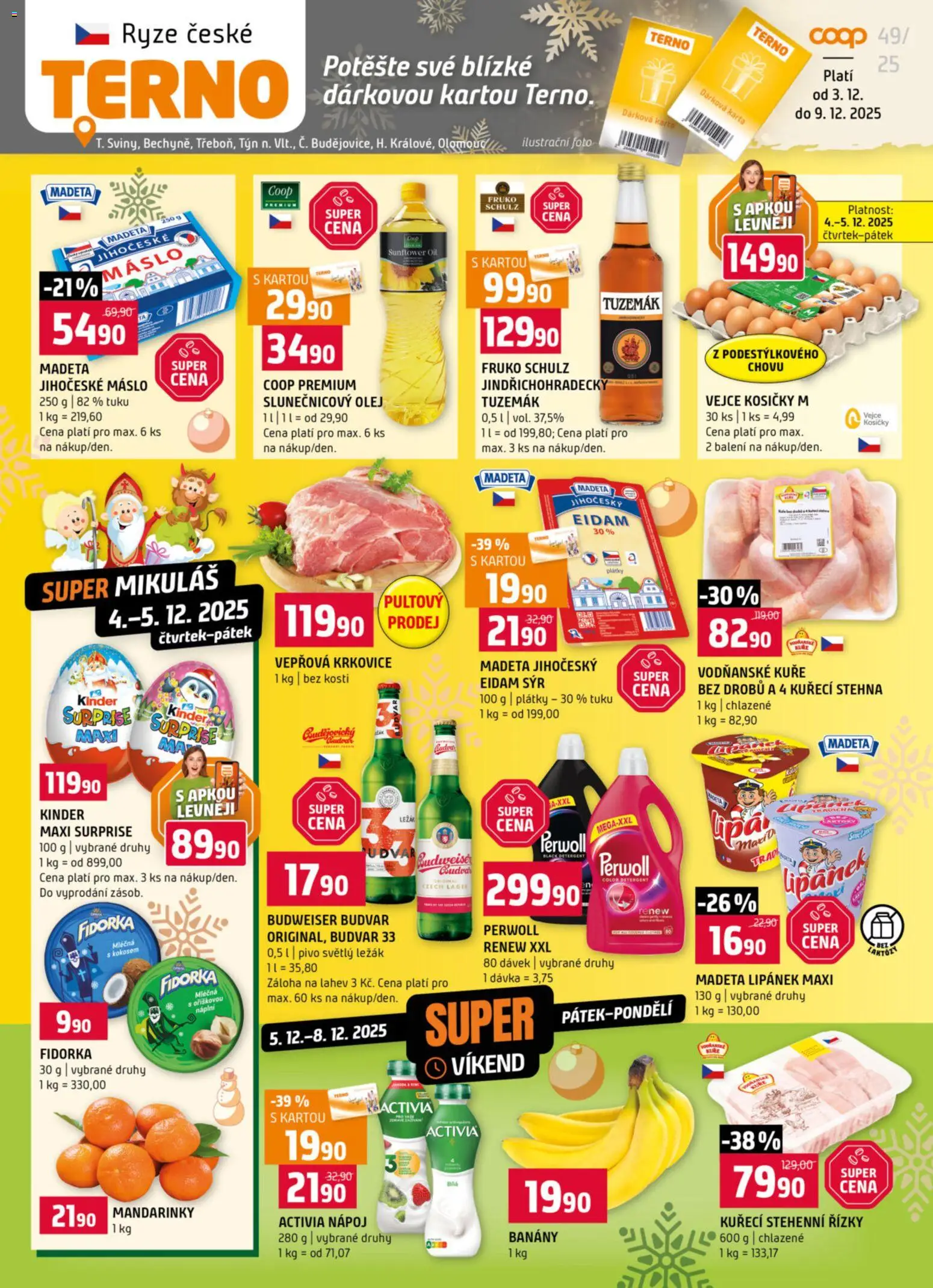 Terno leták - strana 1- platný od 03.12.2025