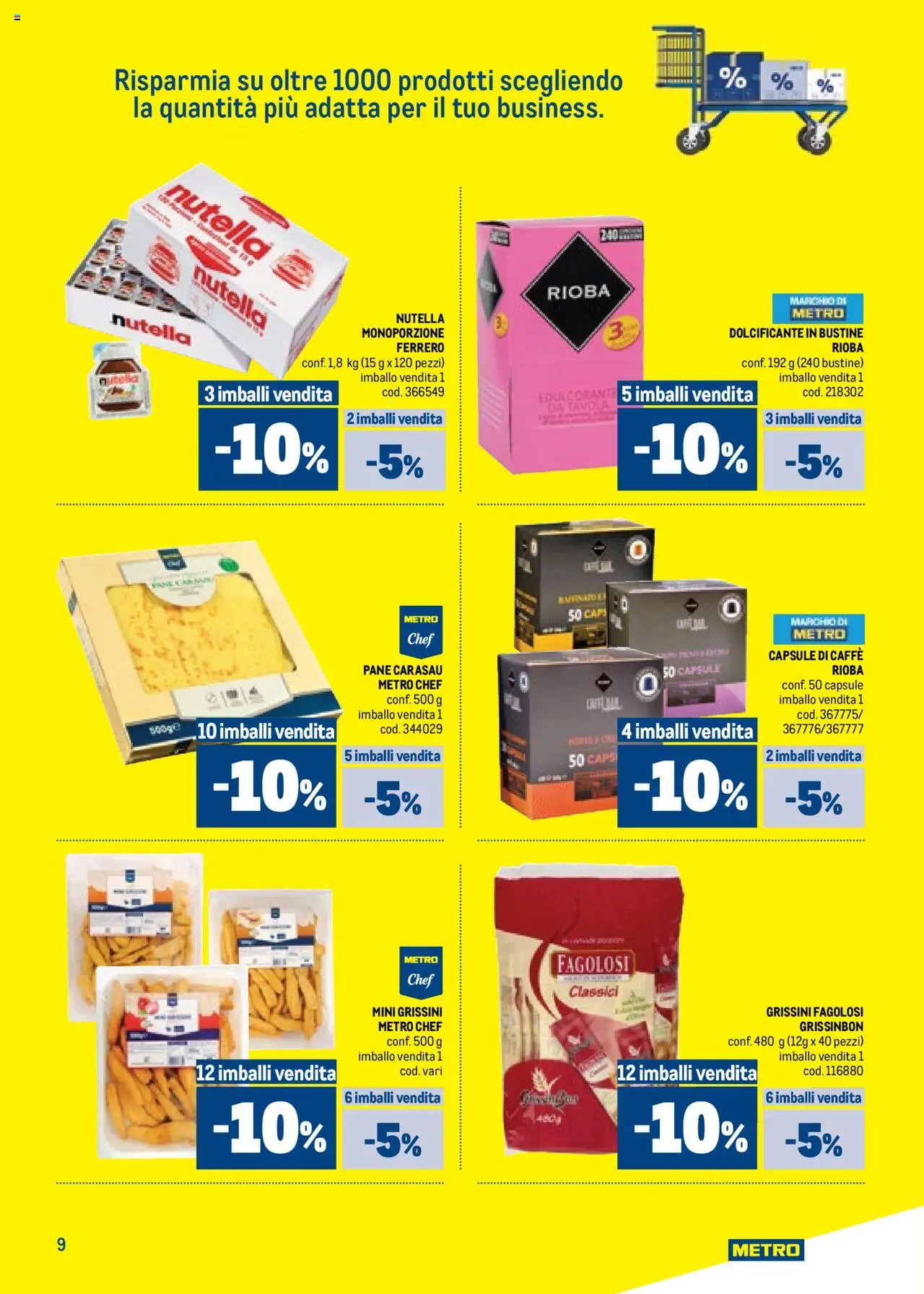 Metro + Compri - Paghi catalogo - pagina 9 - valido dal 09/07/2025
