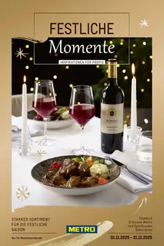 Vorschau Metro Saisonkatalog Festliche Momente gültig ab 01.11.2025