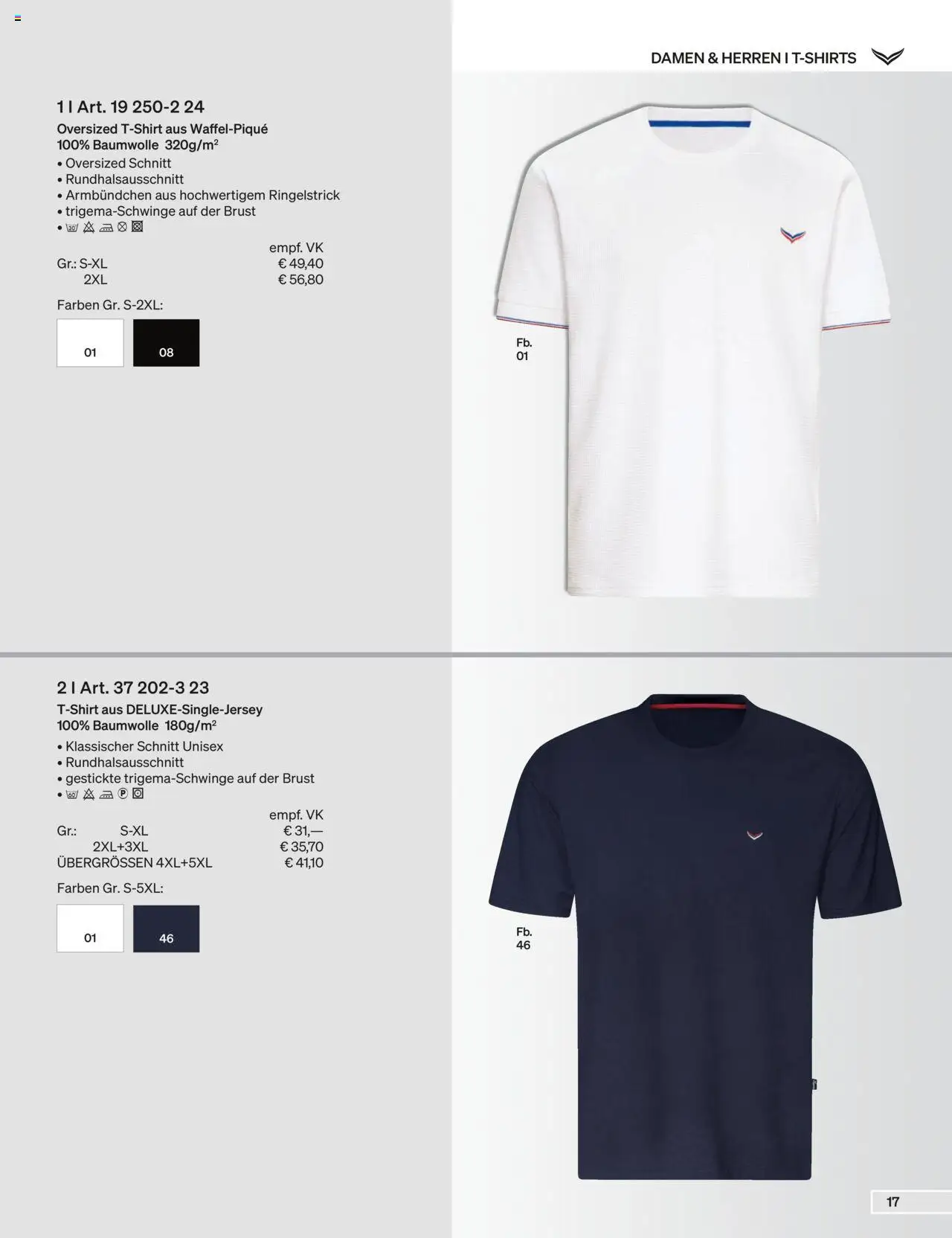 Trigema Prospekt 	 - Seite 17 - gültig ab 01.09.2025