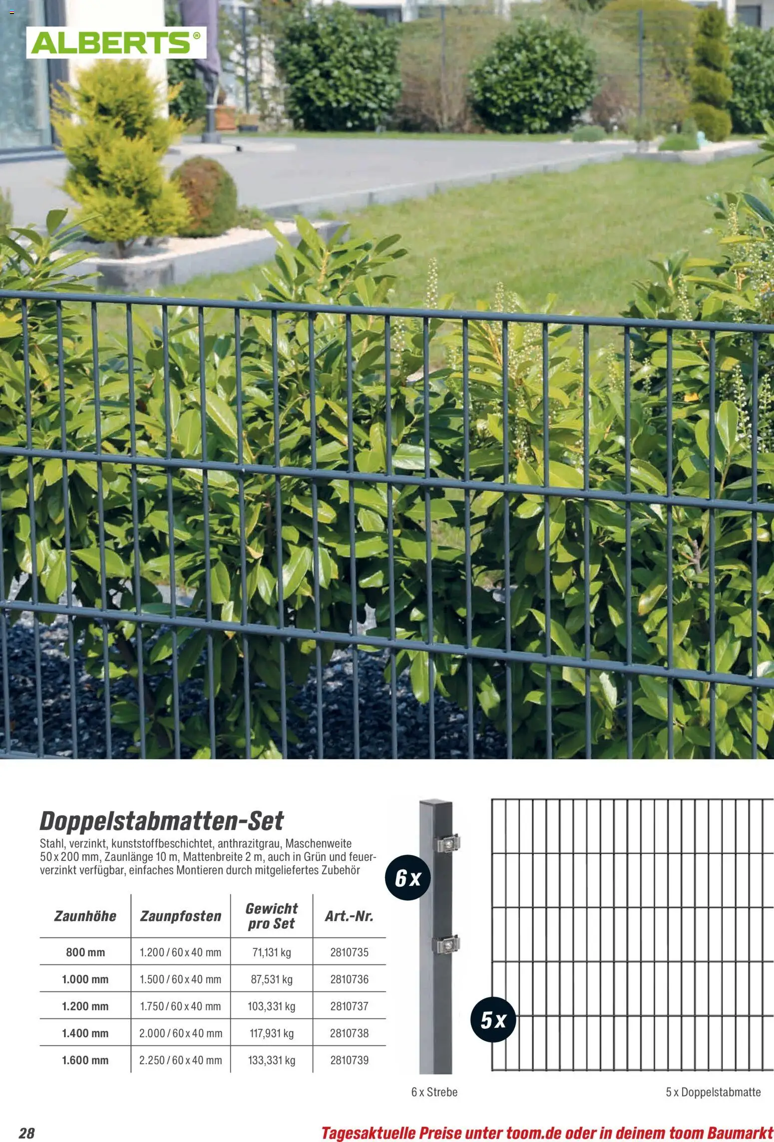 Toom Baumarkt Zäune & Sichtschutz 2026 - Seite 28 - gültig ab 20.02.2026
