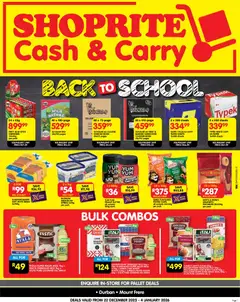 Preview Shoprite - Cash & Carry Back To School Savings valid from 22/12/2025