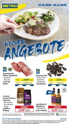 Vorschau Metro Prospekt 	 gültig ab 27.10.2025