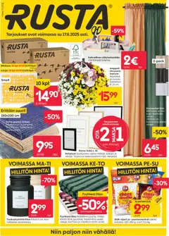 Esikatselu Rusta tarjoukset voimassa alkaen 01/08/2025