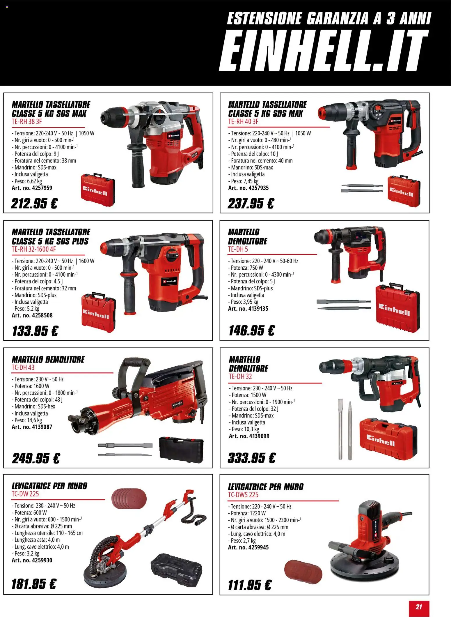 Volantino Einhell	 - pagina 21 - valido dal 02/02/2026
