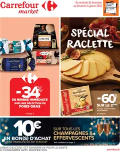 Aperçu Carrefour Market Spécial raclette valable à partir du 26/12/2025
