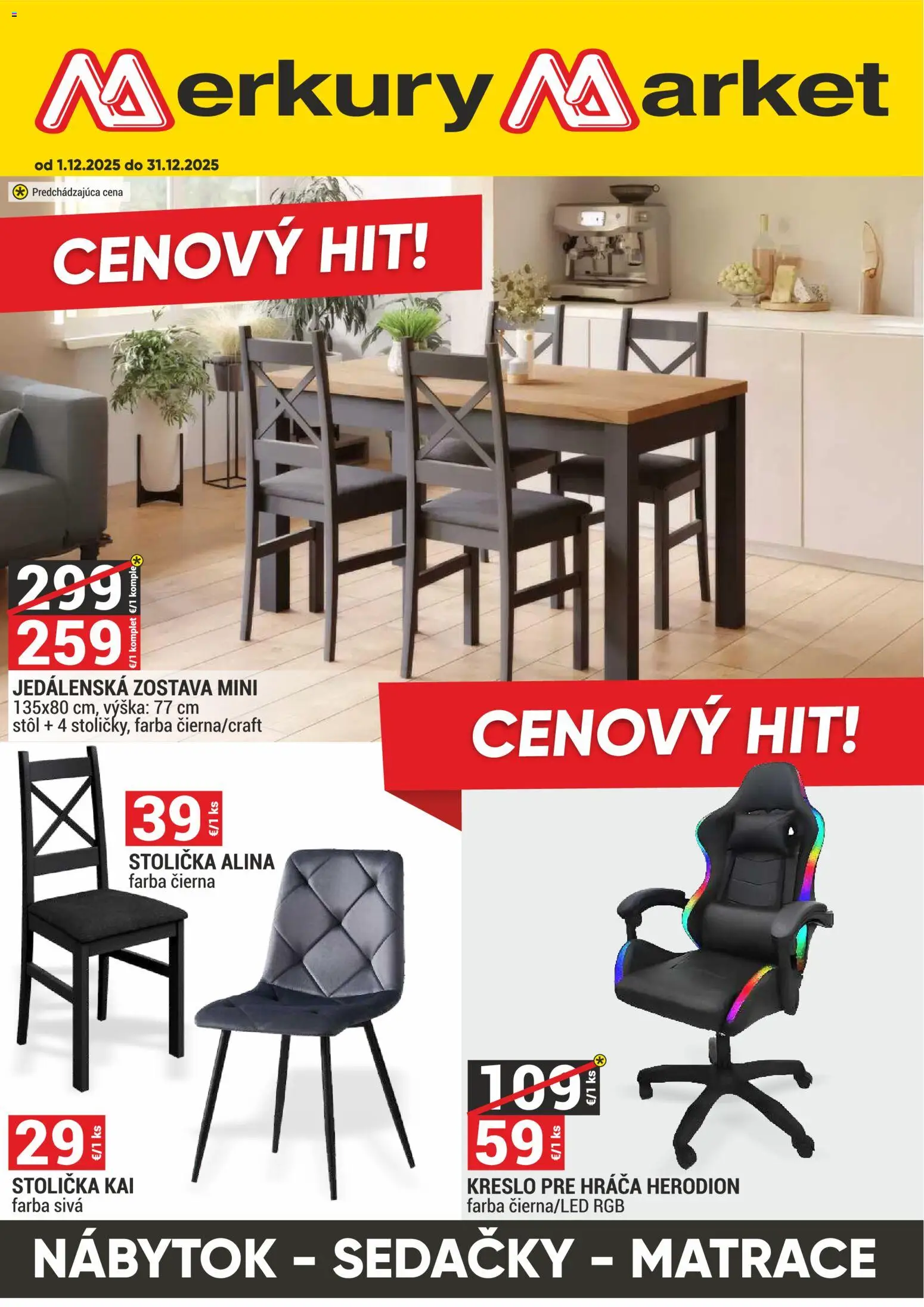 Merkury Market leták - strana 1- platný od 01.12.2025