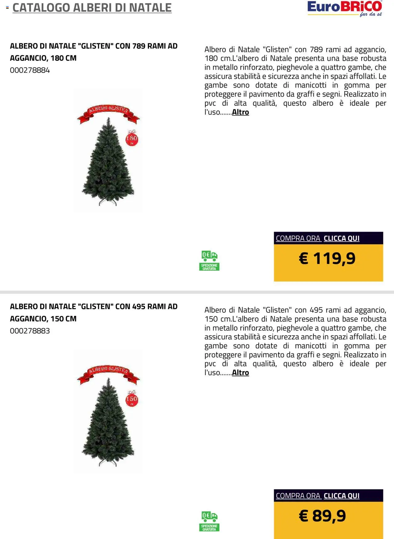 Eurobrico Alberi di Natale catalogo - pagina 8 - valido dal 23/07/2025