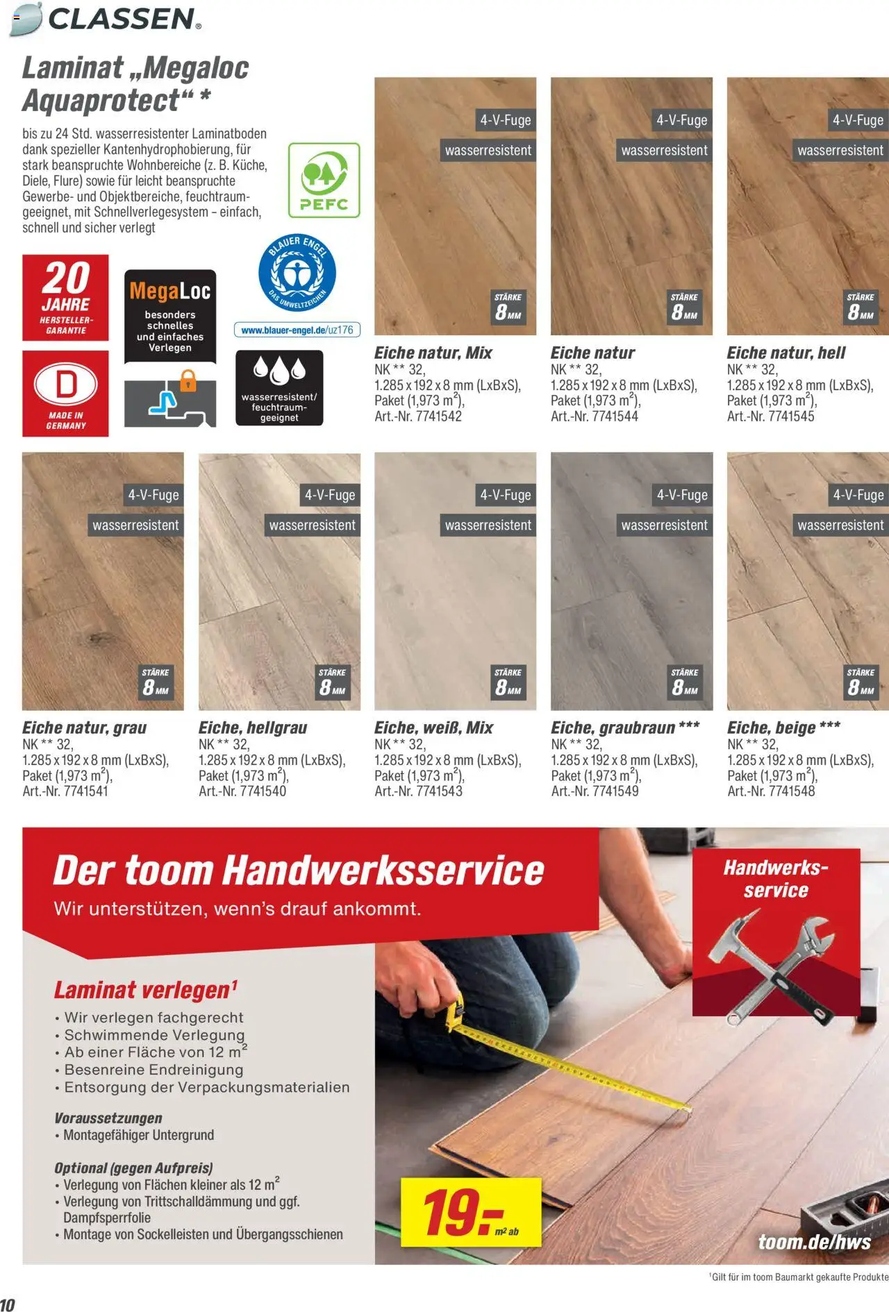 Toom Baumarkt Bodenbeläge & Zubehör 2025 - Seite 10 - gültig ab 21.08.2025