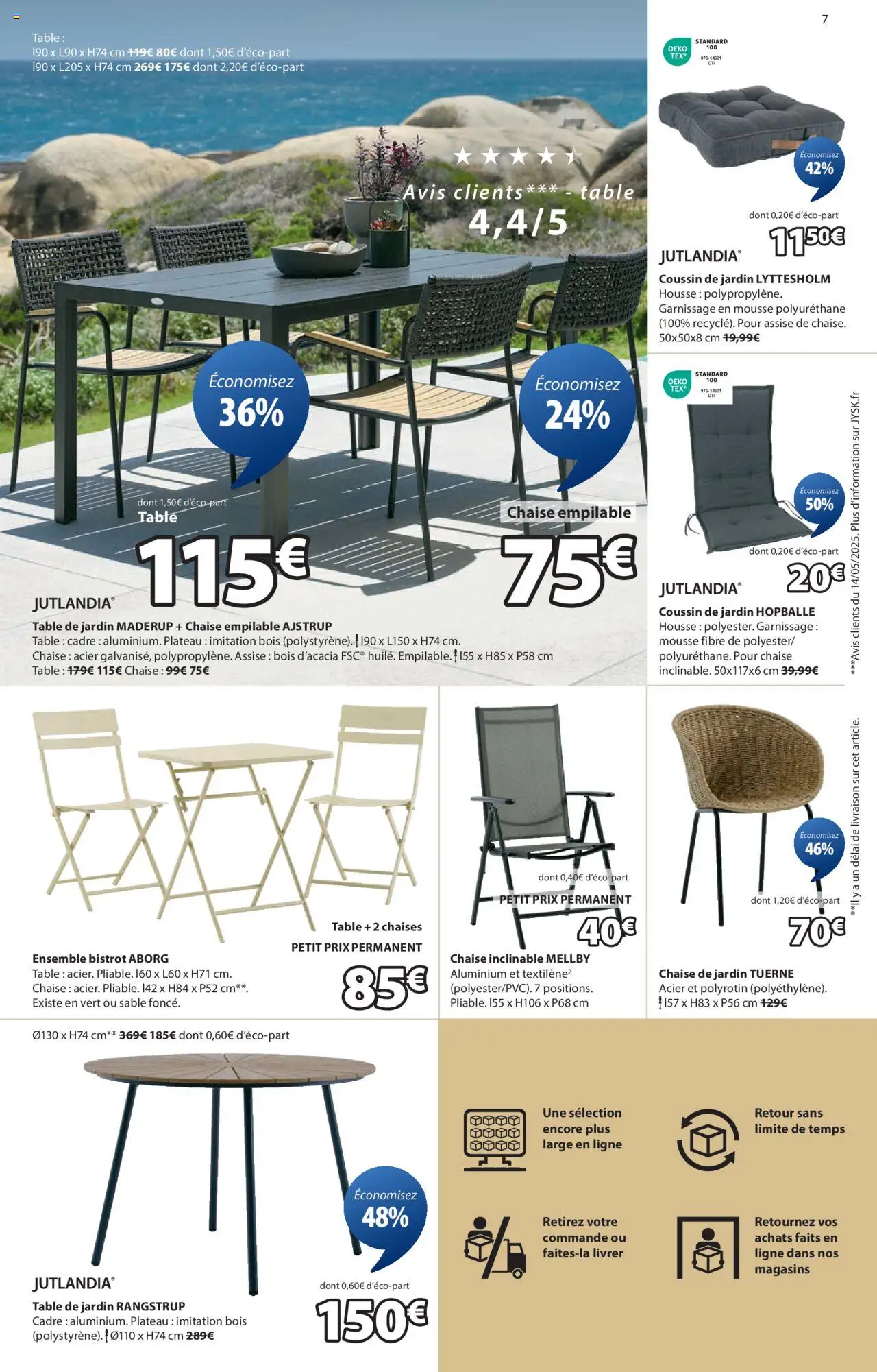 Jysk Économisez jusqu'à 60% - page 7 - valable à partir du 17/06/2025