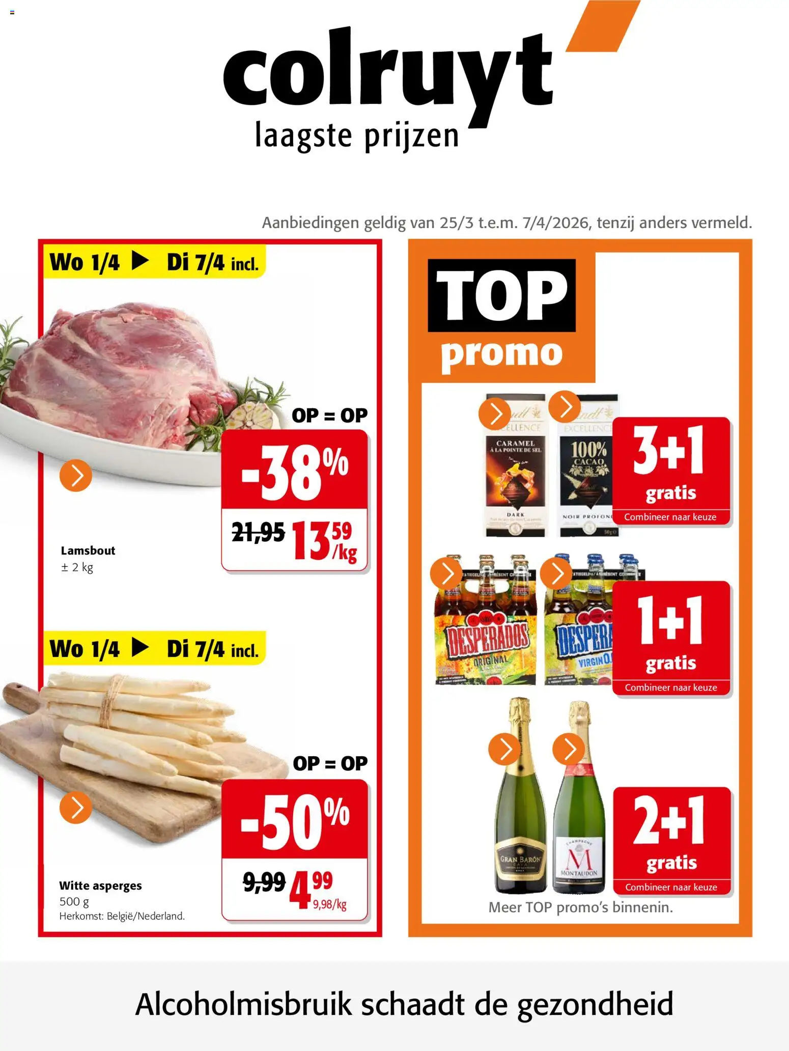 Colruyt folder / publicité - pagina 1- geldig vanaf 25/03/2026