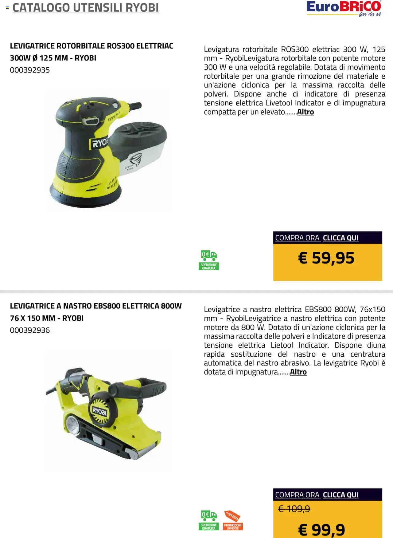 Eurobrico Utensili Ryobi catalogo - pagina 19 - valido dal 23/07/2025