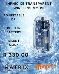 Preview Matrix Warehouse NPHIC X5 Transparent Wireless Mouse valid from 16/01/2026