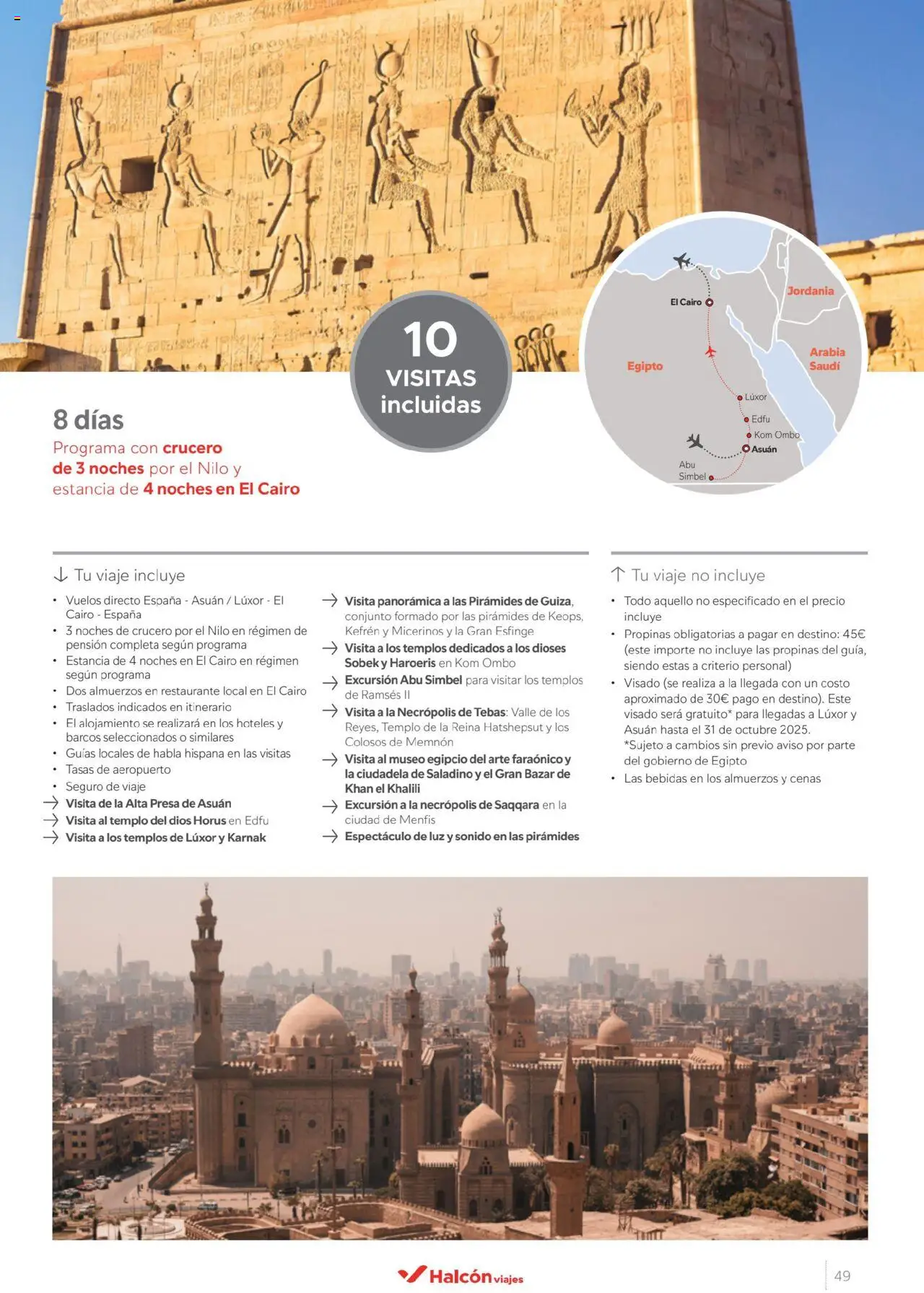 Halcón Viajes Egipto - Página de 49 - Válido desde 01/07/2025