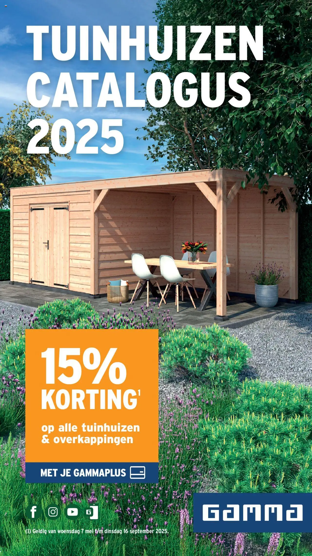 GAMMA - Tuinhuizen catalogus - pagina 1- geldig vanaf 07/05/2025