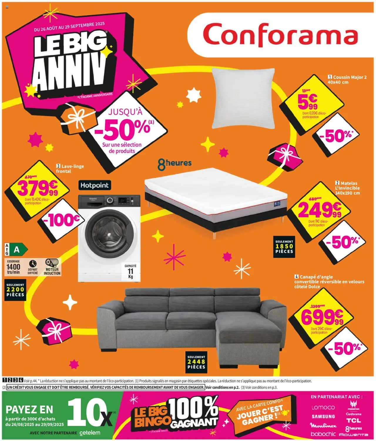 Conforama catalogue - page 1 - valable à partir du 26/08/2025