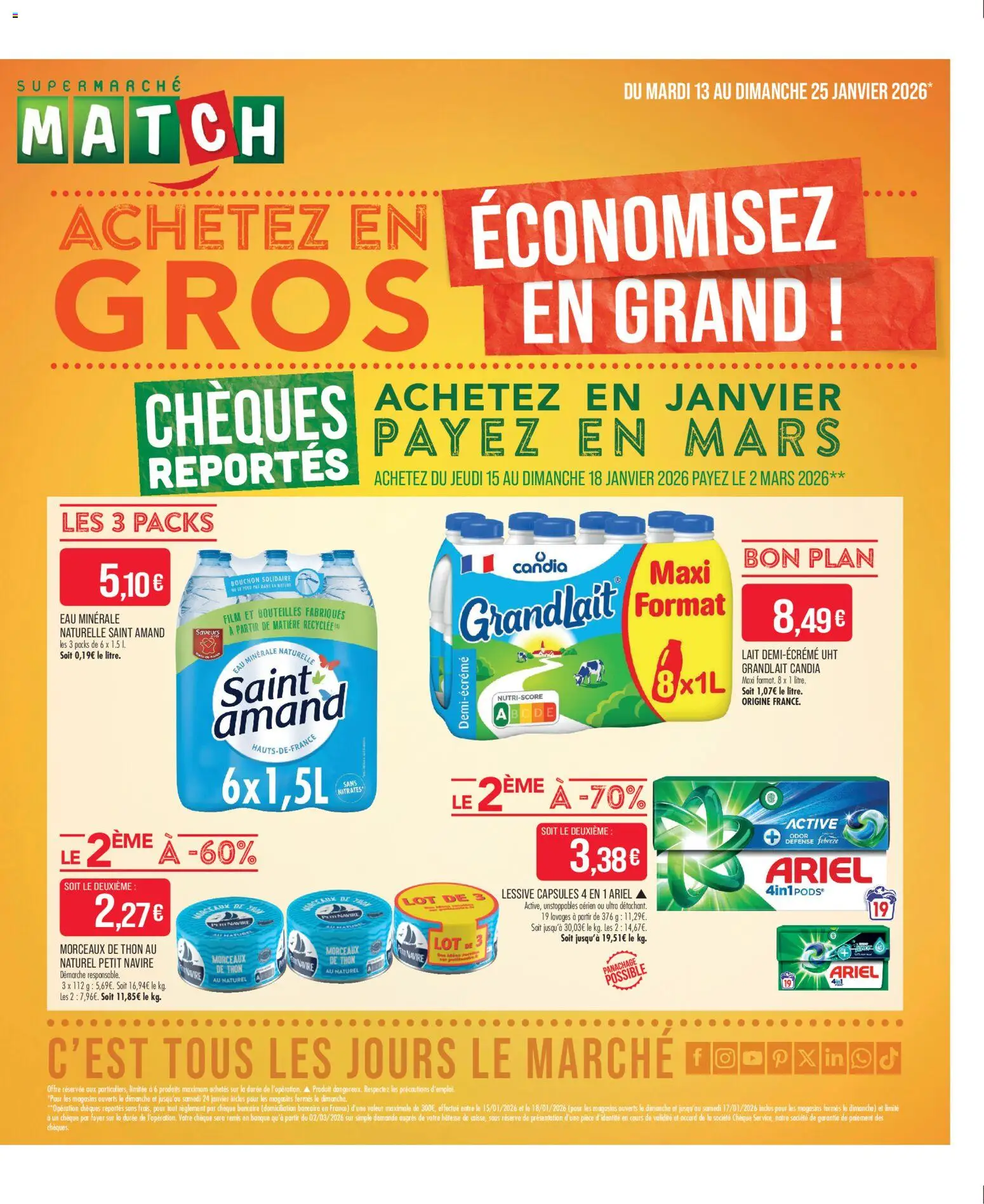 Match Supermarché catalogue - page 1 - valable à partir du 13/01/2026