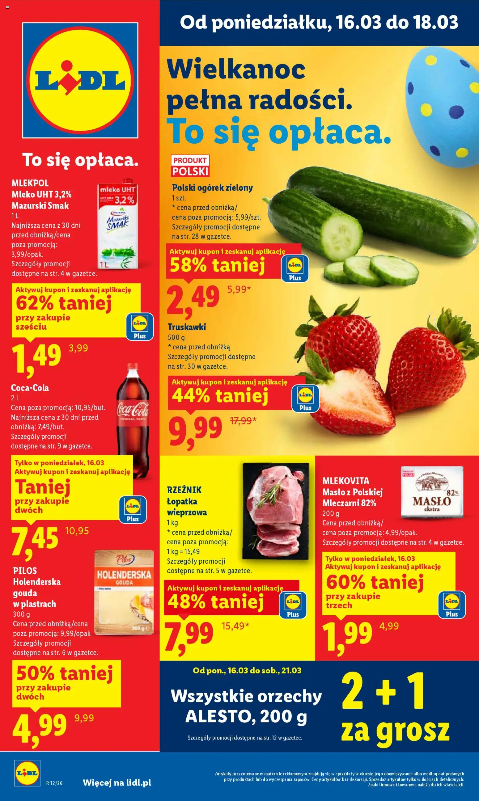 Lidl gazetka - strona 1- ważny od 16.03.2026