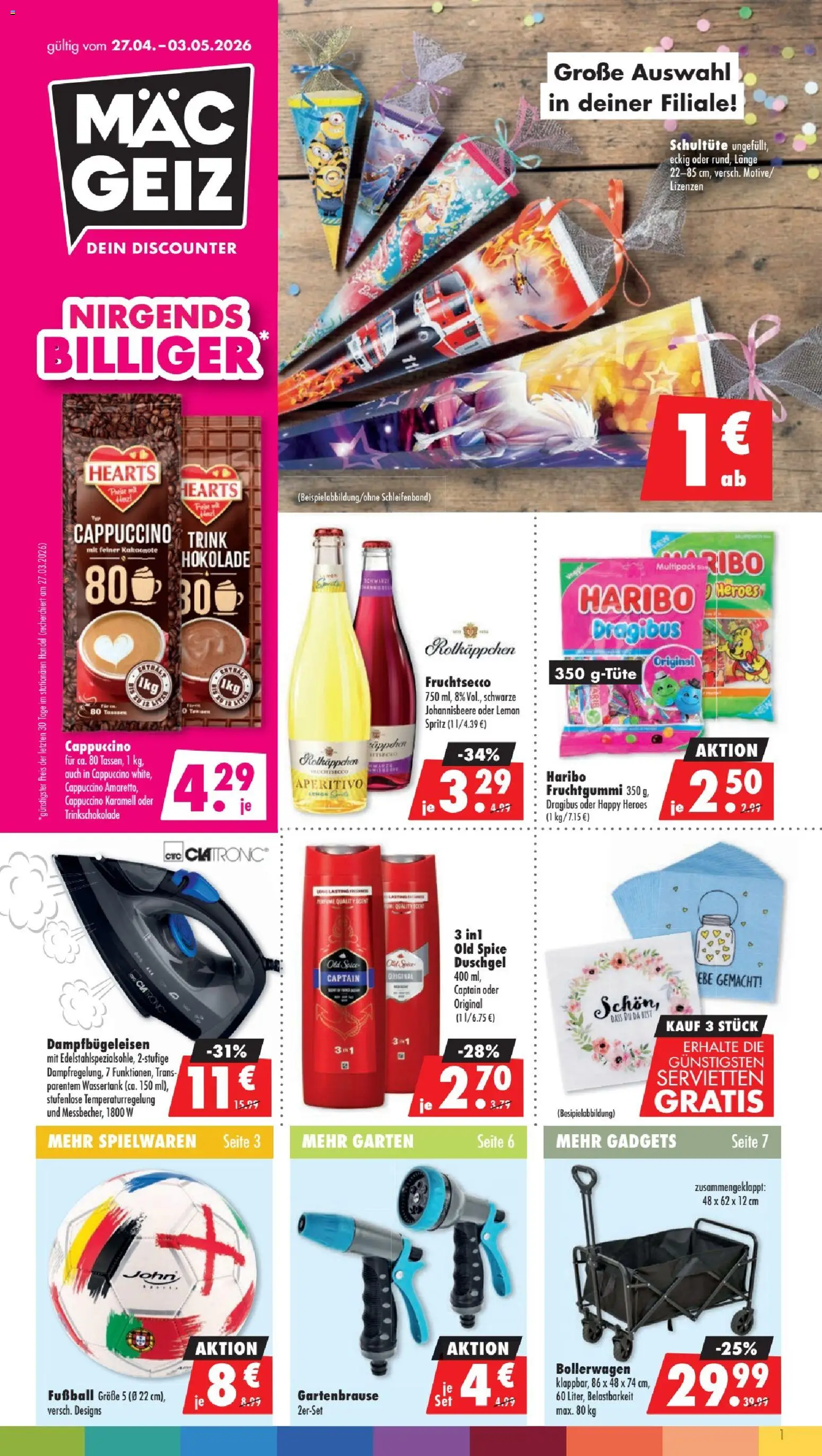 Mäc Geiz Prospekt 	 - Seite 1 - gültig ab 27.04.2026