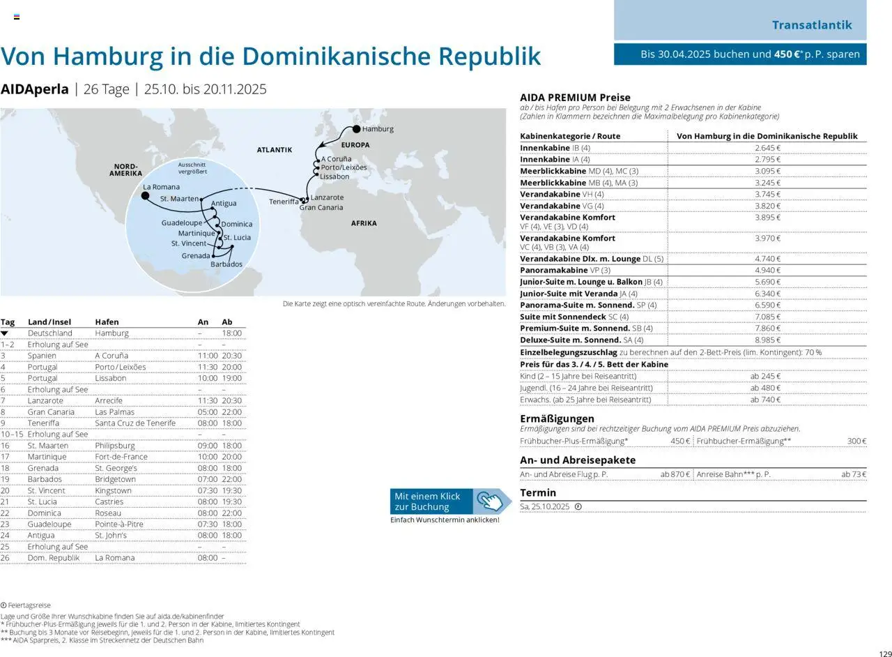 Aida Prospekt Winter 2025/26 - Seite 129 - gültig ab 01.10.2025