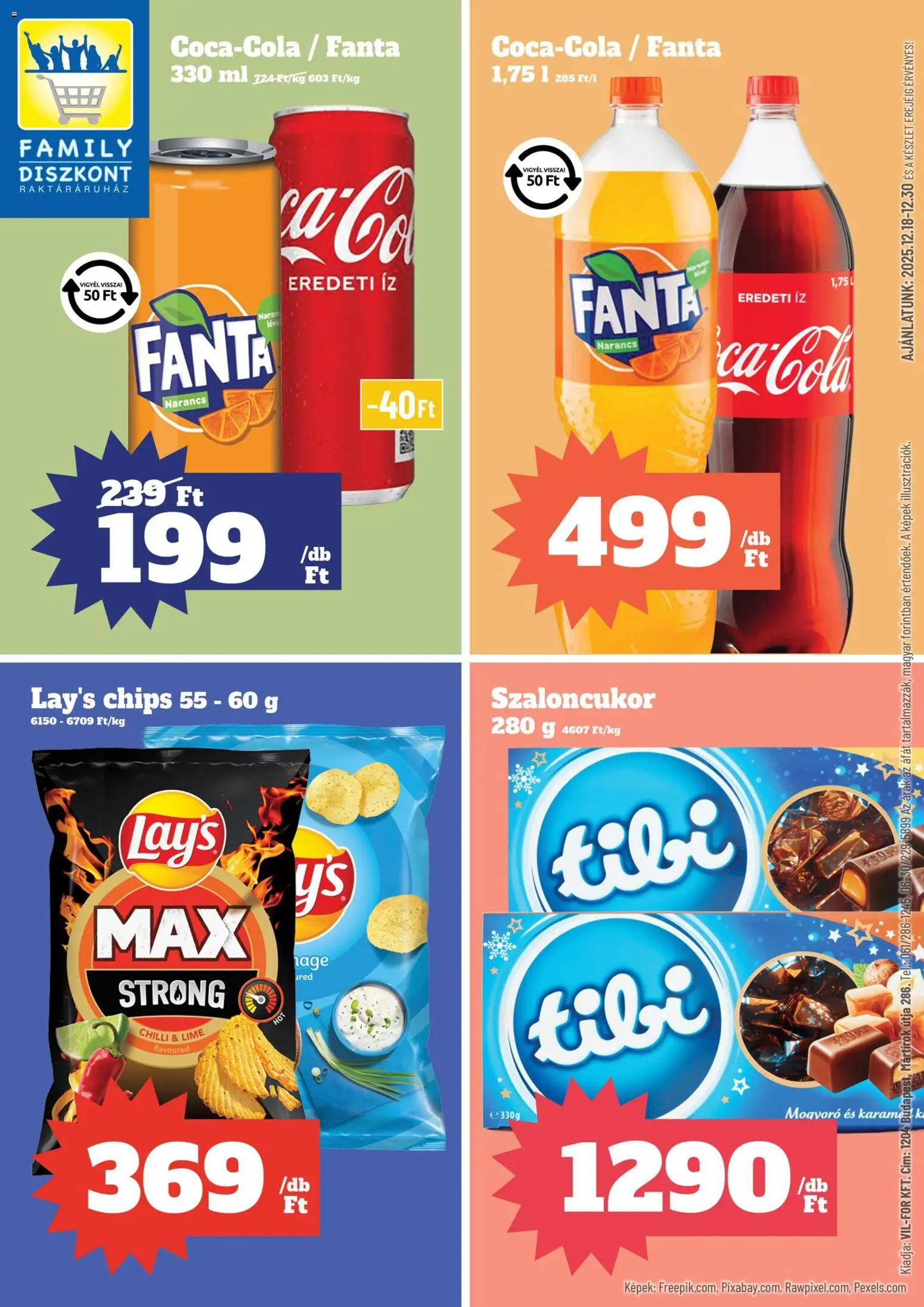 Family Diszkont Akciós újság - 1oldal - érvényes 2025.12.18.-tól