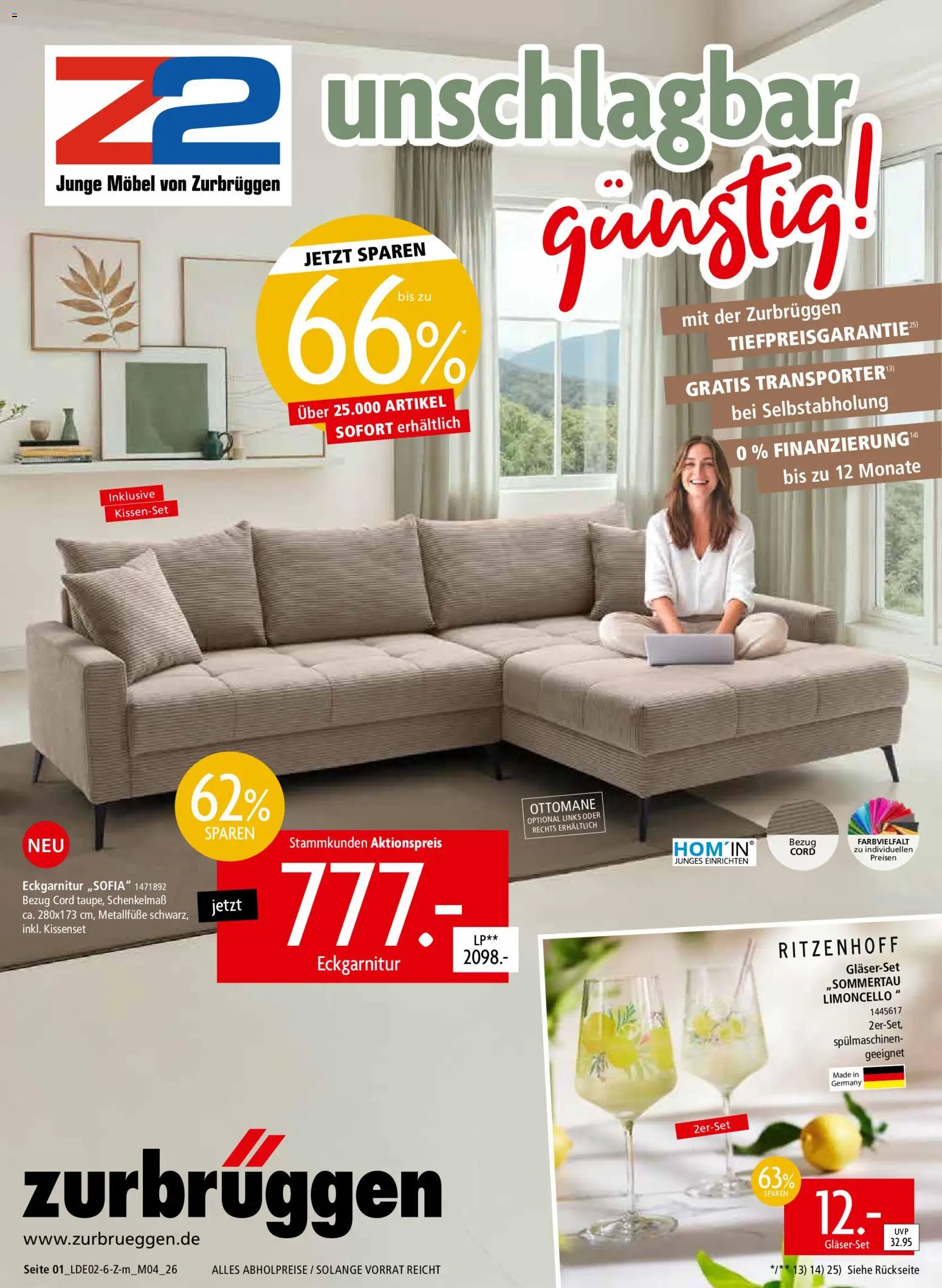 Zurbrüggen Prospekt 	 - Seite 1 - gültig ab 22.02.2026
