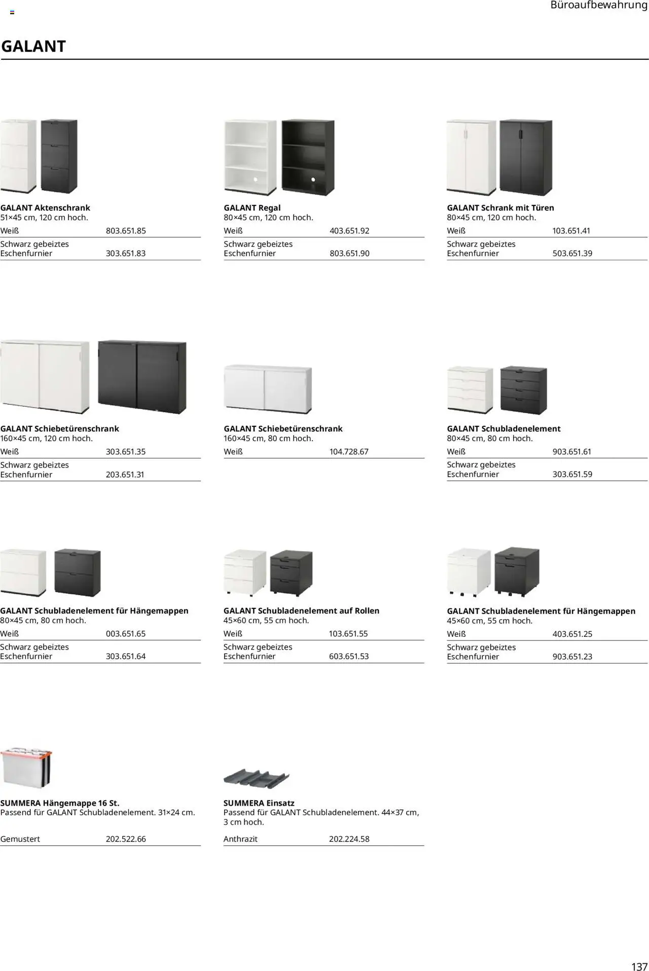 Ikea Büroeinrichtung - Seite 137 - gültig ab 30.09.2025