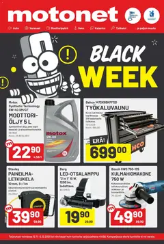 Esikatselu Motonet - Black Friday voimassa alkaen 12/11/2025