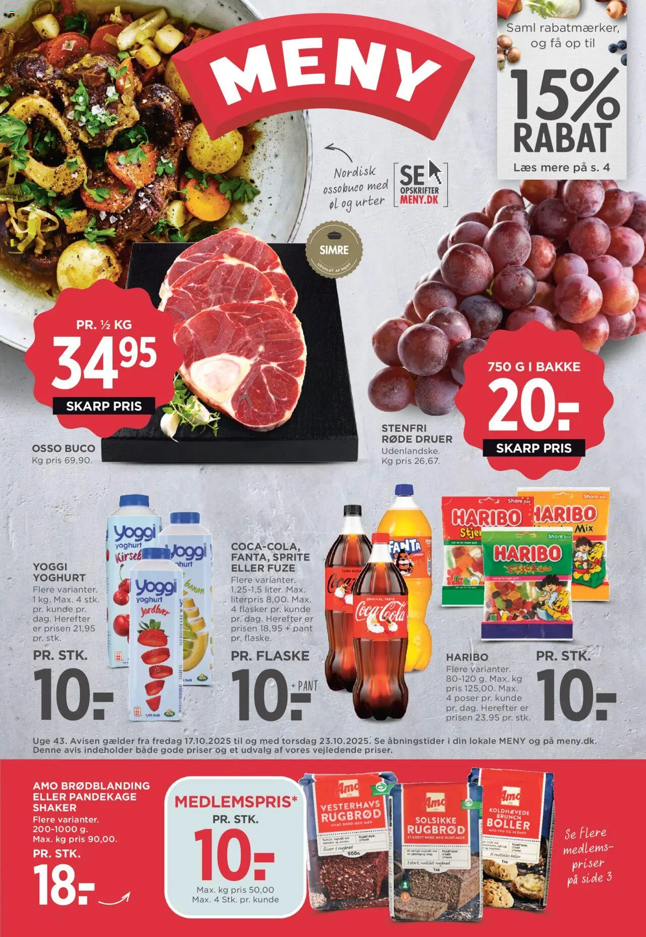 Meny - Tilbudsavis - side 1- gyldig fra 17/10/2025
