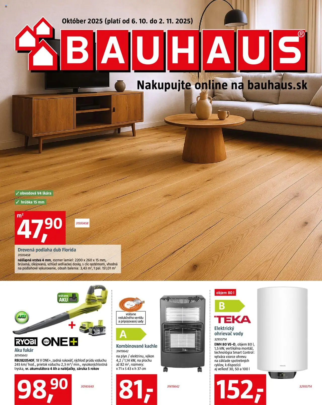 Bauhaus katalóg - strana 1- platný od 06.10.2025