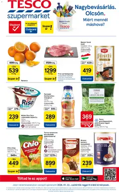 Előnézet Tesco Szupermarket - Akciós újság  érvényes 2026.01.22.-tól