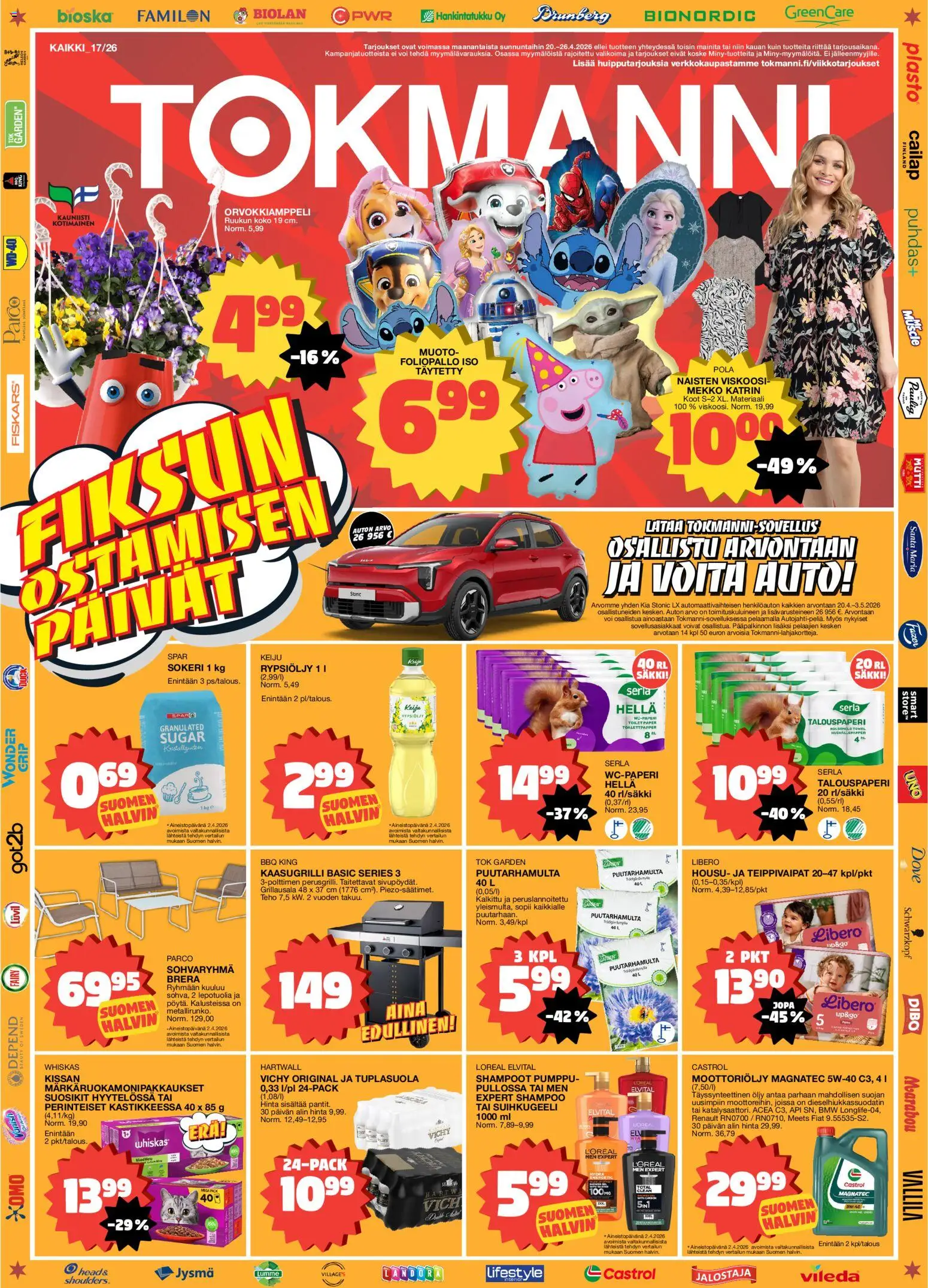 Tokmanni tarjoukset - sivu 1- voimassa alkaen 20/04/2026