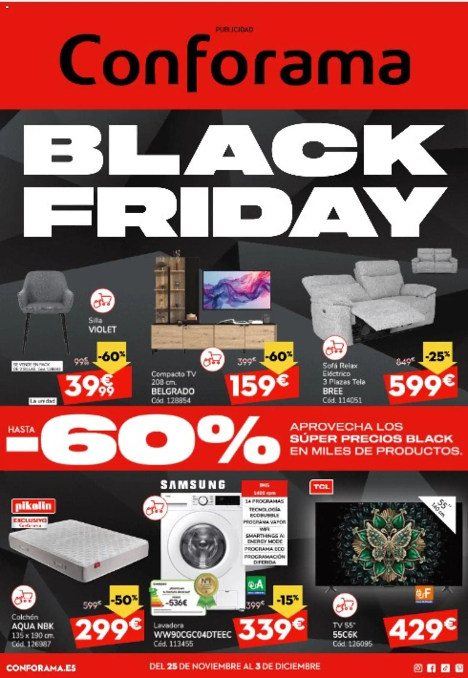 Conforama Black Friday - Página de 1 - Válido desde 25/11/2025