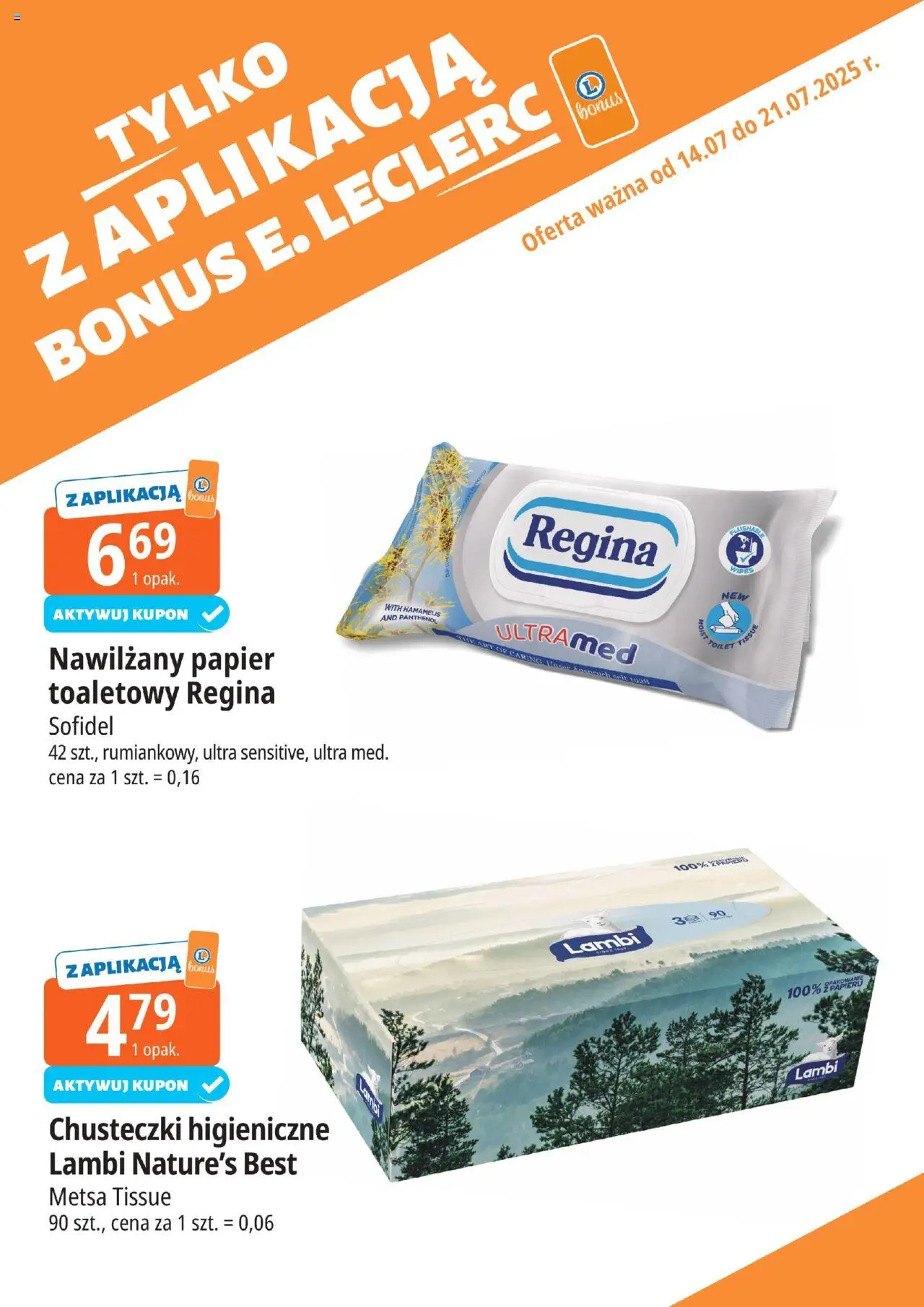 E.Leclerc Gazetka - Kupony dodatkowe - strona 12- ważny od 14.07.2025